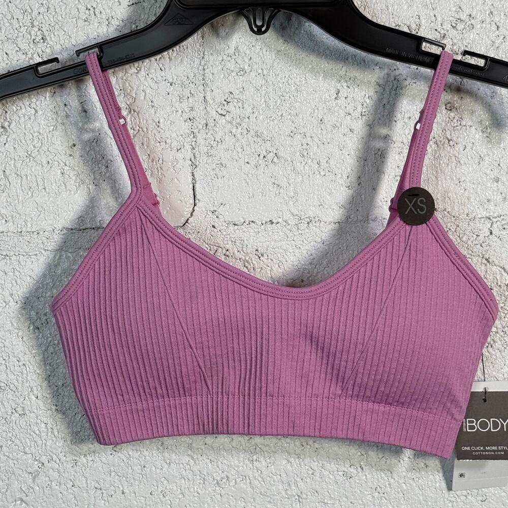 COTTON on Women's ribbed Seamless Tiny Crop Top, Neon Orchid X-Small